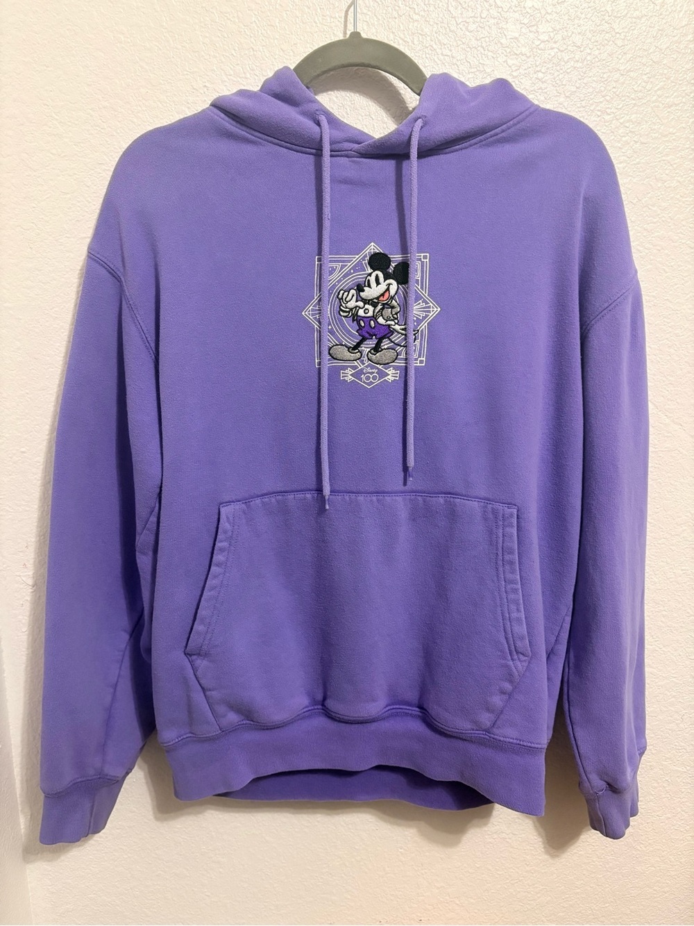 Disney 100th Years Of Wonder Purple Hoodie Sweatshirt Mickey SMALL